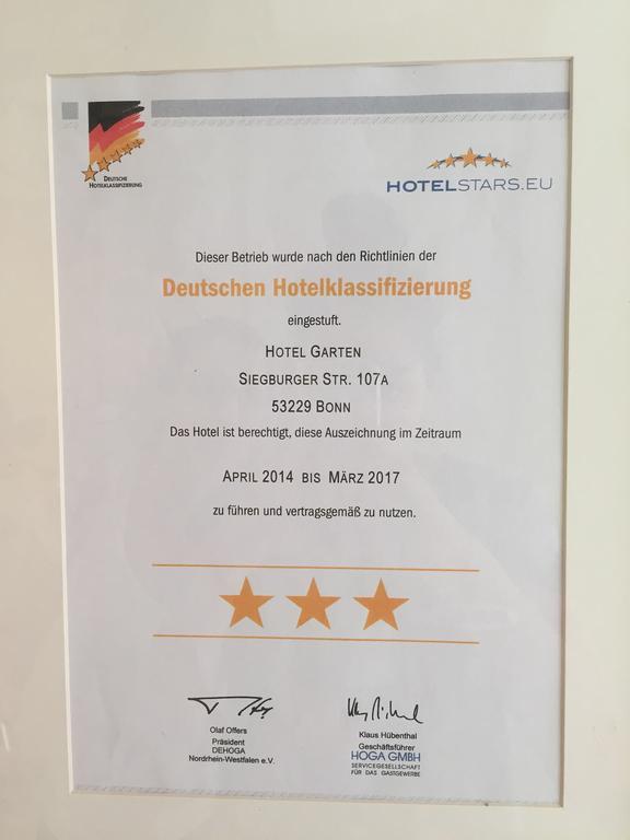 Hotel Garten Bonn Kültér fotó
